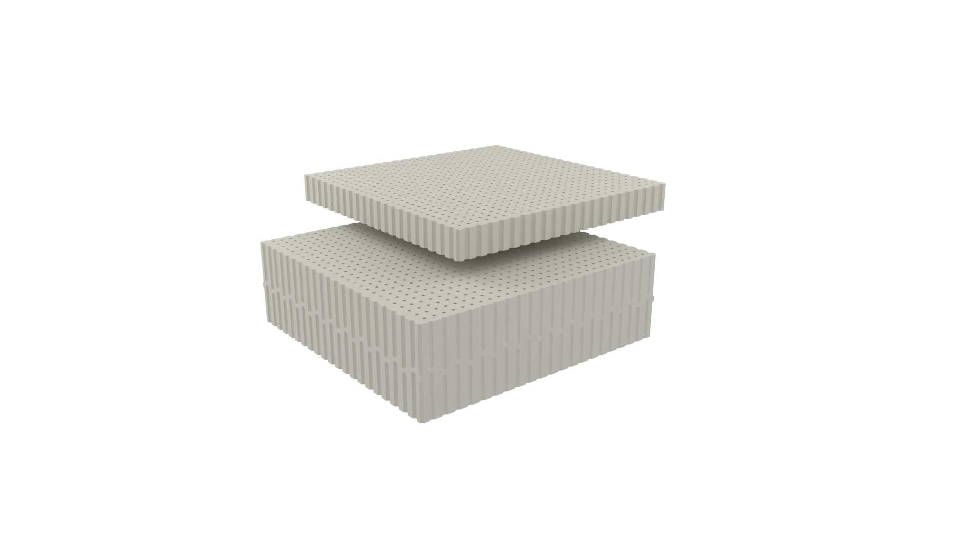 fine-gray Dunlopillo fine gray